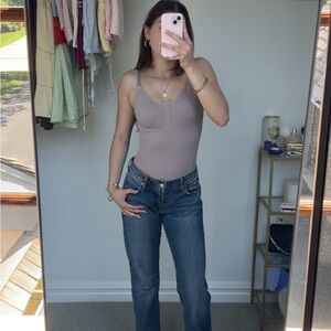 Purplish Gray Shapewear Bodysuit